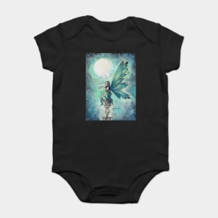 Winter Dream Fairy Illustration Molly Harrison Fantasy Art Baby Bodysuit